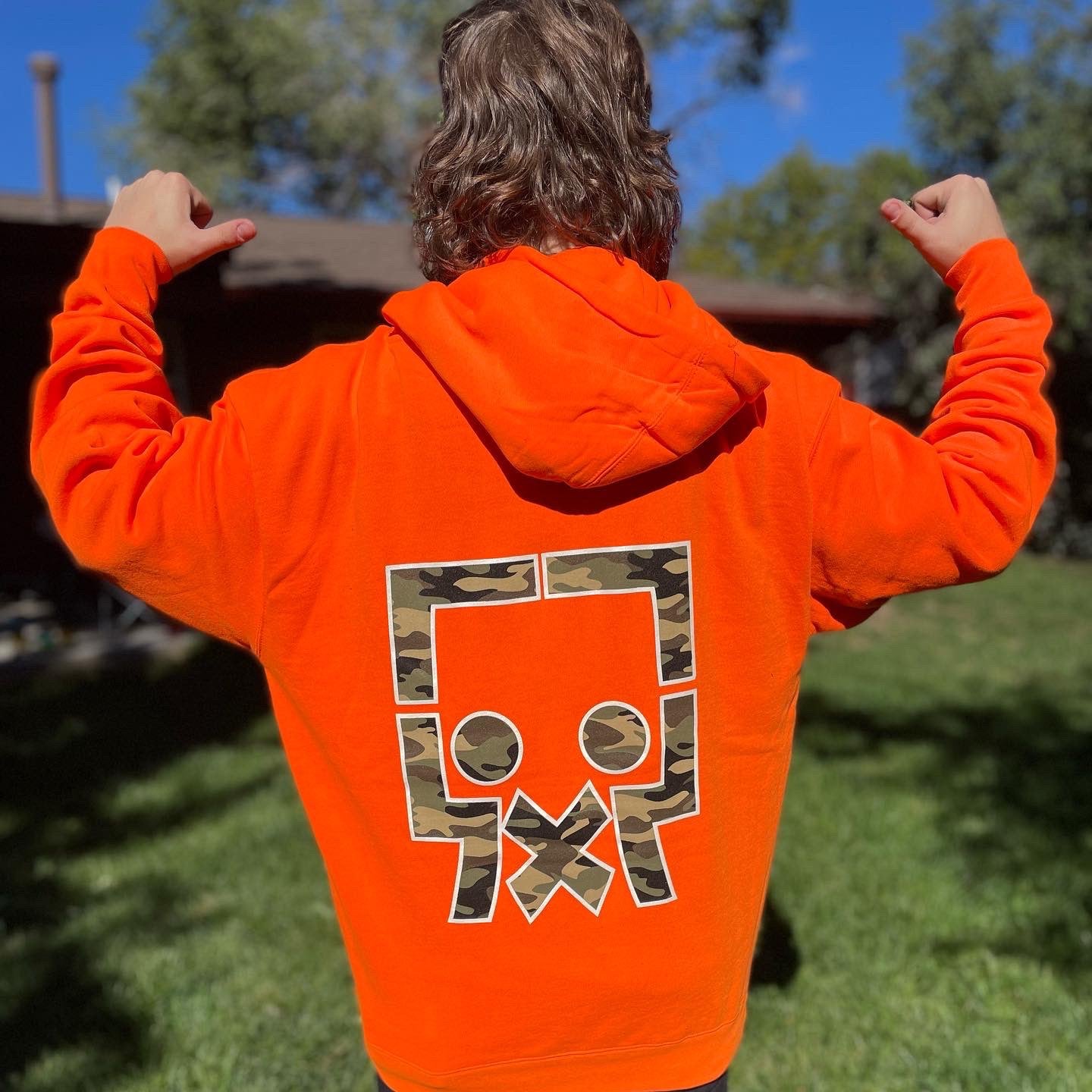 TVBOO Neon Orange Hoodie ON SALE